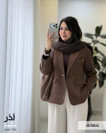 کت مدل آذر جیر ایشو مزونی با آسترکشی کد 1543