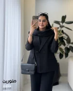 کت مدل ملورین جنس کرپ هرمس گرم بالا کد 1537 - تصویر 12