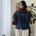 کت مدل آذر جیر ایشو مزونی با آسترکشی کد 1543