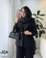 پالتو کتی زنانه کژال مدل 1566 | پالتو لمزور جیتی آسترکشی شده - تصویر 6