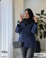 بارونی مدل برکه جنس کتون سانتانا گرم بالا کد 1539 - تصویر 9