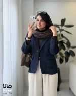 پالتو کتی زنانه لمزور جی تی رنگ سرمه ای