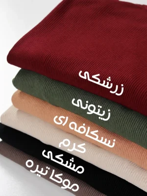 فروشگاه اینترنتی لباس آلتون | پوشاک زنانه و دخترانه 53 بلوز یقه ایستاده زنانه کبریتی ریز برشکا