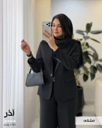 کت مدل آذر جیر ایشو مزونی با آسترکشی کد 1543 - تصویر 8