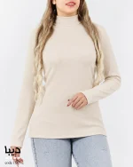 بلوز یقه ایستاده زنانه مدل میترا جنس کبریتی ریز برشکا کد 1552 - تصویر 5