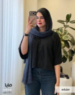 شومیز مدل مایا جنس کرپ پتینه کد 1531 - تصویر 4