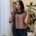 شومیز مدل مایا جنس کرپ پتینه کد 1531