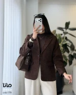 پالتو کتی زنانه مدل مانا | کد 1556 - تصویر 10