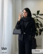پالتو کتی زنانه جنس لمزور جی تی رنگ مشکی