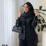 پالتو کتی زنانه کژال مدل 1566 | پالتو لمزور جیتی آسترکشی شده