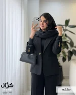 پالتو کتی زنانه کژال مدل 1566 | پالتو لمزور جیتی آسترکشی شده - تصویر 4