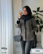 بارونی مدل برکه جنس کتون سانتانا گرم بالا کد 1539 - تصویر 10