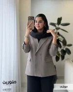 کت مدل ملورین جنس کرپ هرمس گرم بالا کد 1537 - تصویر 11