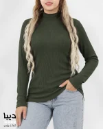 بلوز یقه ایستاده زنانه مدل میترا جنس کبریتی ریز برشکا کد 1552 - تصویر 4