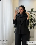 کت زنانه مدل پرنس کرپ مورگان کد 1540 - تصویر 8