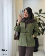 بارونی مدل برکه جنس کتون سانتانا گرم بالا کد 1539 - تصویر 11