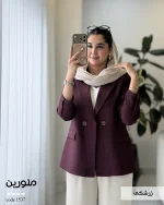کت مدل ملورین جنس کرپ هرمس گرم بالا کد 1537 - تصویر 10