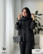بارونی زنانه مدل نیلا | کتان سانتانا کد 1551