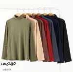 بلوز یقه اسکی مدل بهدیس کد 1558 - تصویر 2