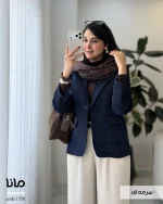 پالتو کتی زنانه لمزور جی تی رنگ سرمه ای