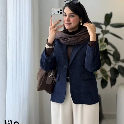 پالتو کتی زنانه لمزور جی تی رنگ سرمه ای
