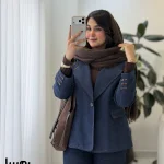 کت مدل بهسا جنس مخمل جیر ایشو کد 1612
