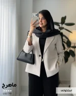 کت زنانه مدل ماهرخ کت کرپ مورگان کد 1586