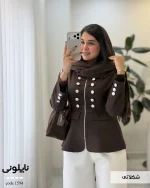 کت مدل ناپلونی زنانه مازراتی کجراه کد 1594 - تصویر 7