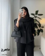 کت زنانه مدل ماهرخ کت کرپ مورگان کد 1586 - تصویر 5