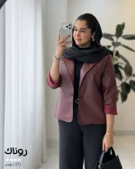 کت چرم زنانه مدل روناک چرم درجه یک کد 1572