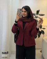 پالتو کتی کمند جنس مخمل جیر ایشو ترک کد 1603 - تصویر 2
