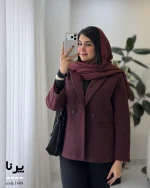 پالتو کتی پرنا جنس فوتر ترک گرم بالا کد 1608 - تصویر 8