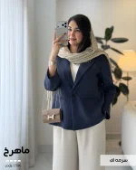 کت زنانه مدل ماهرخ کت کرپ مورگان کد 1586 - تصویر 8