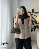 کت زنانه مدل ماهرخ کت کرپ مورگان کد 1586 - تصویر 10