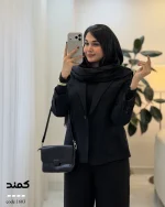 پالتو کتی کمند جنس مخمل جیر ایشو ترک کد 1603 - تصویر 6