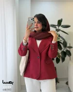کت مدل بهسا جنس مخمل جیر ایشو کد 1612 - تصویر 14