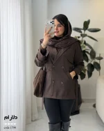 بارونی دلارام جنس پرادا ترک تمام آستر کاری شده کد 1590 - تصویر 6