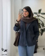 پالتو کتی پرنا جنس فوتر ترک گرم بالا کد 1608 - تصویر 3