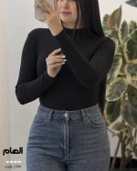 بادی زنانه مدل الهام فینگردار پنبه کبریتی کد 1596 - تصویر 4