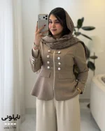 کت مدل ناپلونی زنانه مازراتی کجراه کد 1594 - تصویر 8