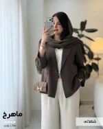 کت زنانه مدل ماهرخ کت کرپ مورگان کد 1586 - تصویر 2