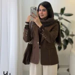 کت مدل رایا جنس مخمل جیر ایشو ترک کد 1595