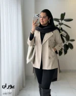 بارانی مدل پوران جنس سانتانا گرم بالا کد 1597 - تصویر 6