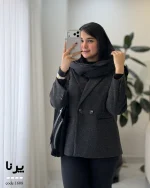 پالتو کتی پرنا جنس فوتر ترک گرم بالا کد 1608 - تصویر 2