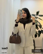 پالتو کتی کمند جنس مخمل جیر ایشو ترک کد 1603 - تصویر 4