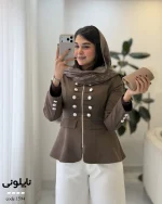 کت مدل ناپلونی زنانه مازراتی کجراه کد 1594 - تصویر 6