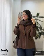 کت مدل بهسا جنس مخمل جیر ایشو کد 1612 - تصویر 3