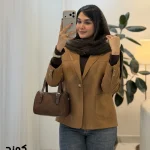پالتو کتی کمند جنس مخمل جیر ایشو ترک کد 1603