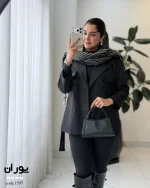 بارانی مدل پوران جنس سانتانا گرم بالا کد 1597 - تصویر 3