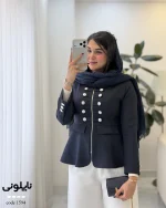 کت مدل ناپلونی زنانه مازراتی کجراه کد 1594 - تصویر 10